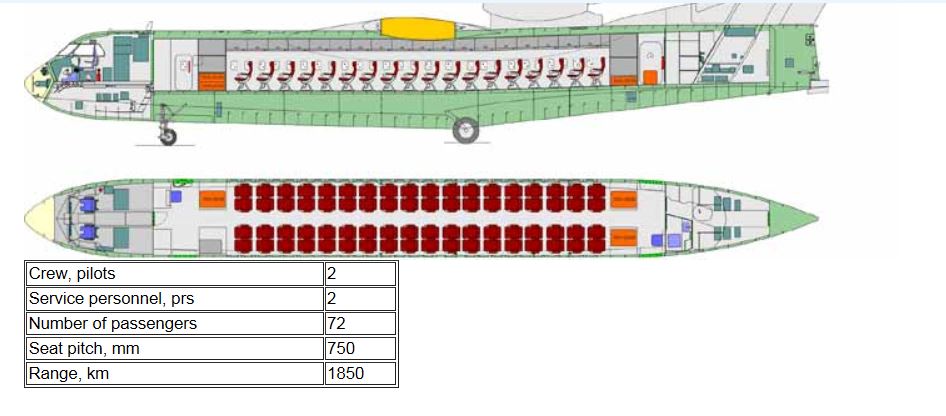 Схема салона crj 200